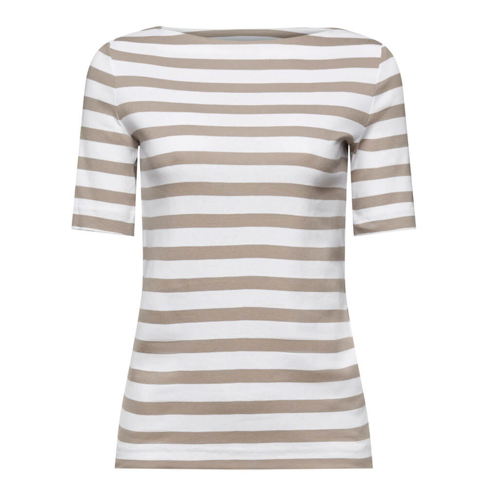 Esprit Light Taupe Striped T-Shirt